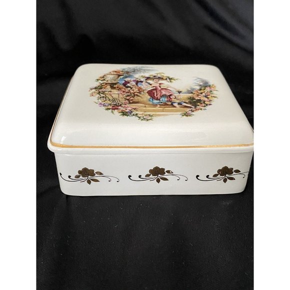 Vintage Lord Nelson Pottery Trinket Box Made in England - Picture 2 of 8